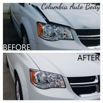 Columbia Auto Body - Before and after photos of this 2016 Dodge Grand Caravan. - Body Shops Near Me - Whitman, Massachusetts Columbia Auto Body - Before and after photos of this 2016 Dodge Grand Caravan. - Body Shops Near Me - Whitman, Massachusetts