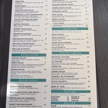 Playa Mesa - Menu - Mexican Near Me - Costa Mesa, California Playa Mesa - Menu - Mexican Near Me - Costa Mesa, California
