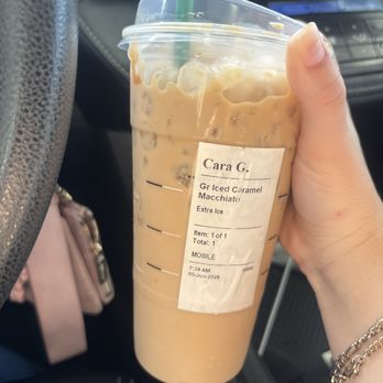 Starbucks - Iced Caramel Macchiato - Coffee & Tea Near Me - Gilroy, California Starbucks - Iced Caramel Macchiato - Coffee & Tea Near Me - Gilroy, California