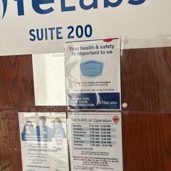 LifeLabs - It opens pretty much 7 days a week.....