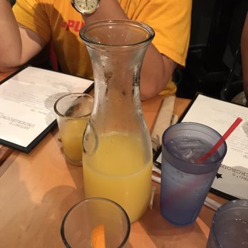 Arturo's Underground Cafe - Mimosa pitcher. $14. Fills 4-5 cups! - Cafes Near Me - Austin, Texas