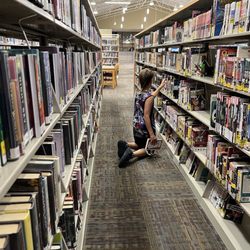 Apple Valley Newton T Bass Branch Library - Shelves and shelves of books