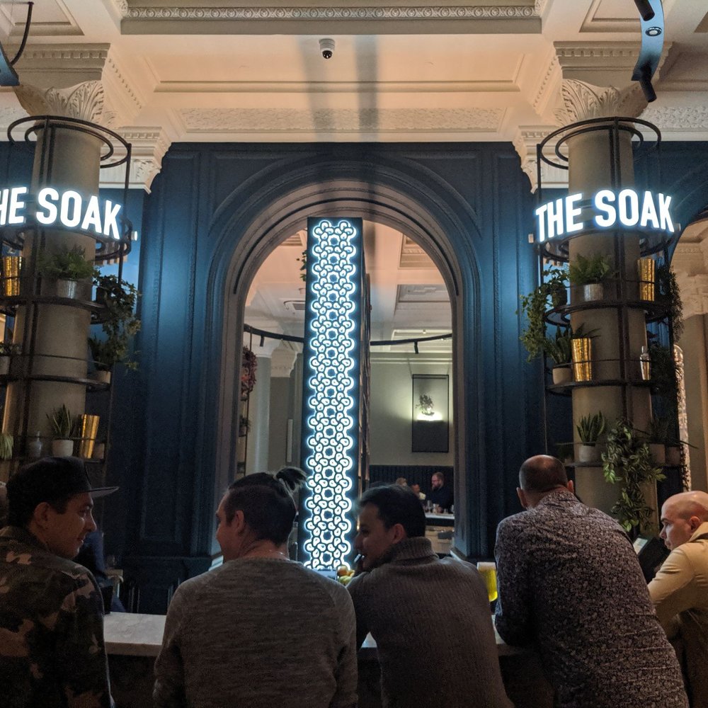 The bar area