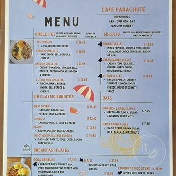 Cafe Parachute - Breakfast Menu! - Breakfast & Brunch Near Me - Parachute, Colorado