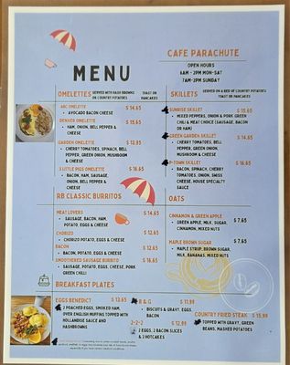 Menu photo 1 Cafe Parachute Parachute, CO Menu photo 1 Cafe Parachute Parachute, CO