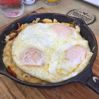 Breakfast Republic - Bfast Mac and cheese with Jurassic bacon - Breakfast & Brunch Near Me - San Diego, California Breakfast Republic - Bfast Mac and cheese with Jurassic bacon - Breakfast & Brunch Near Me - San Diego, California