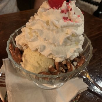 The INN - 420 sundae - homemade cookie dough ice cream with cbd. Covered in fudge and crushed pretzels - Hotels Near Me - Montgomery Center, Vermont The INN - 420 sundae - homemade cookie dough ice cream with cbd. Covered in fudge and crushed pretzels - Hotels Near Me - Montgomery Center, Vermont