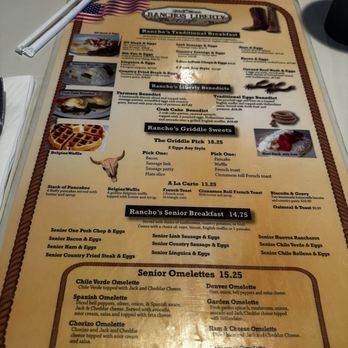 Ranchos Liberty Cafe - Breakfast menu - American Near Me - Madera, California Ranchos Liberty Cafe - Breakfast menu - American Near Me - Madera, California