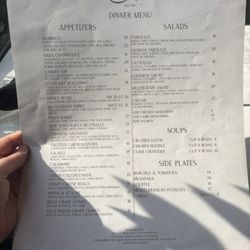 Elie's - Menu