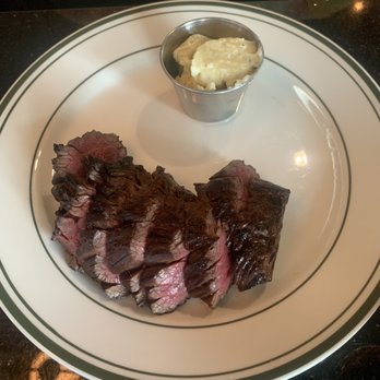 King’s Chophouse - Hanger steak with Gorgonzola butter! Simply amazing!! - Steakhouses Near Me - Bay Shore, New York