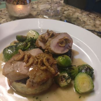 Fire and Wine - Duck and herbed waffles - Southern Near Me - Vero Beach, Florida Fire and Wine - Duck and herbed waffles - Southern Near Me - Vero Beach, Florida