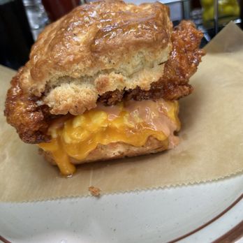 Kinfolk - Hot honey chicken with egg & cheese. AND THE BISCUIT!!! - Coffee & Tea Near Me - Memphis, Tennessee Kinfolk - Hot honey chicken with egg & cheese. AND THE BISCUIT!!! - Coffee & Tea Near Me - Memphis, Tennessee