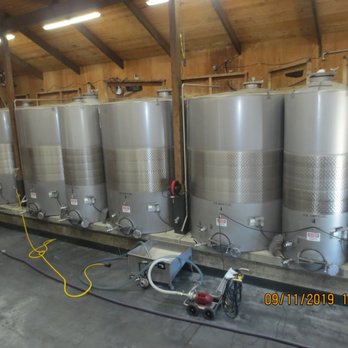 Eberle Winery - holding tanks - Wineries Near Me - Paso Robles, California