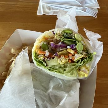 Toss’d - Chicken Satay wrap. Wrap is made with rice paper!!!! - Wraps Near Me - Temecula, California