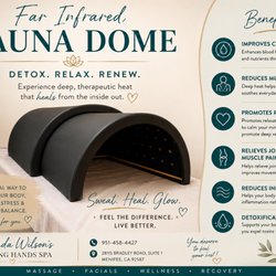 Rhonda Wilson's Healing Hands Spa - Far Infrared Sauna