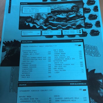 Fowl Bread - The menu! Only a chicken sandwich and a lot of drink selection, ordering food at a restaurant never got any easier - Chicken Shop Near Me - Taguig, NCR