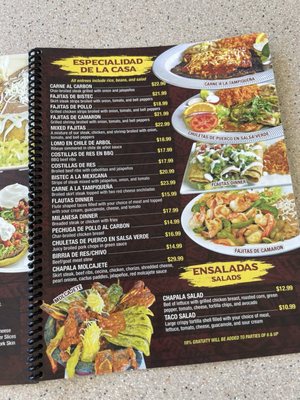 Menu photo 5 Casa Chapala's Grill Wheeling, IL