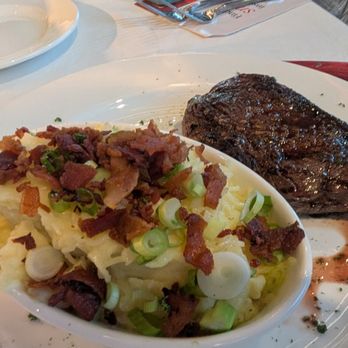 Epic Chophouse - Sirloin with loaded mashed potatoes - Steakhouses Near Me - Raleigh, North Carolina