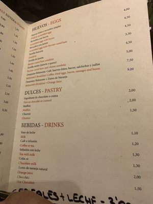 Menu photo 4 Belmonte Seville, SE