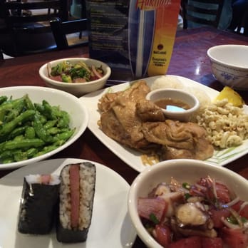 Hukilau - Spam Musubi, Poke Tako, Chicken Adobo, Poke Ahi & Avocado, Garlic Edamame - Hawaiian Near Me - San Jose, California