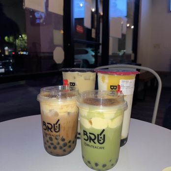 Bru Tea Cafe - mango cloud, thai brûlée, matcha brûlée - Bubble Tea Near Me - Elk Grove, California