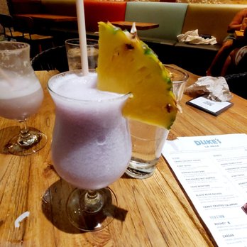 Duke's La Jolla - Lavender Pina Colada - New American Near Me - La Jolla, California Duke's La Jolla - Lavender Pina Colada - New American Near Me - La Jolla, California