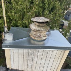 New galvanized flashing cap with drip edge