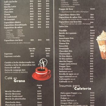 Cafe El Chavalete - Menu 2/3 - Breakfast & Brunch Near Me - Centro, DIF