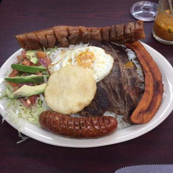 Los Galapagos - Can you believe how much food is on the plate?  It was soo good too. - Latin American Near Me - Columbus, Ohio