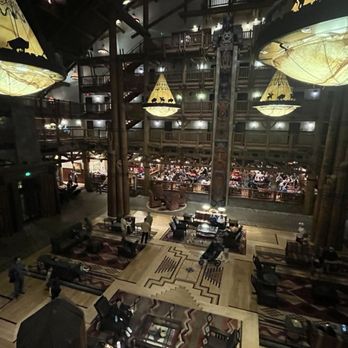 Whispering Canyon Cafe - The gorgeous lobby outside the restaurant - Barbeque Near Me - Lake Buena Vista, Florida