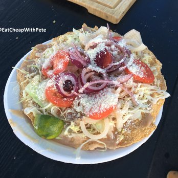 Tostada Town - a plate of food on a table - Mexican Near Me - Pico Rivera, California