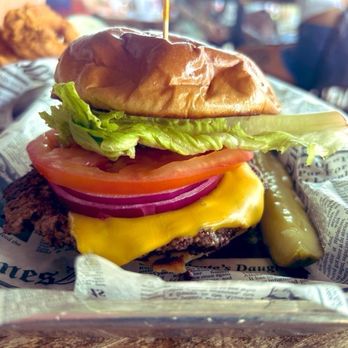 Octopus' Beer Garden - Cheeseburger - Beer Gardens Near Me - Mount Clemens, Michigan