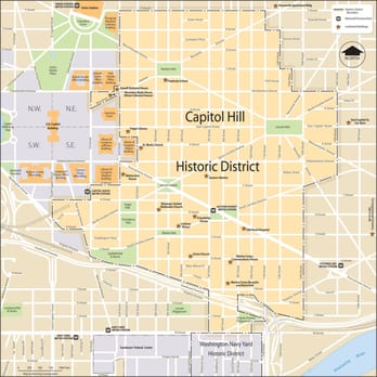 Capitol Hill Historic District - Landmarks & Historical Buildings Near Me - Washington, DC, District of Columbia