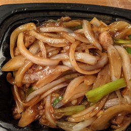 Mongolian beef, which had no beef in it Mongolian beef, which had no beef in it