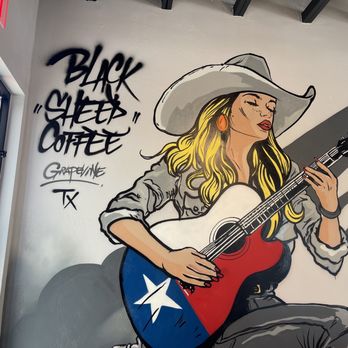 Black Sheep Coffee - Art work - Coffee & Tea Near Me - Grapevine, Texas