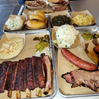Heim Barbecue - We got a smorgasbord of food... might not be back in awhile. - Barbeque Near Me - Dallas, Texas Heim Barbecue - We got a smorgasbord of food... might not be back in awhile. - Barbeque Near Me - Dallas, Texas
