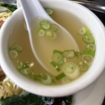 Sam Woo Village BBQ - Simple broth comes with the duck lowmein dish - Chinese Near Me - Van Nuys, California Sam Woo Village BBQ - Simple broth comes with the duck lowmein dish - Chinese Near Me - Van Nuys, California