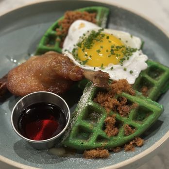 Bone Kettle - Duck & Pandan Waffles - Breakfast & Brunch Near Me - Pasadena, California