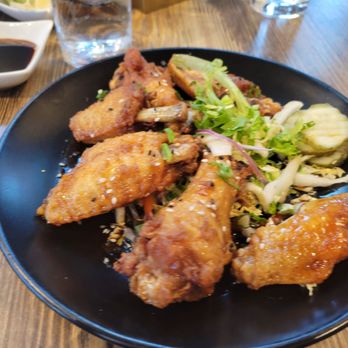 Zest Sushi And Small Plates - Double fried soy garlic wings - Sushi Bars Near Me - Cary, North Carolina Zest Sushi And Small Plates - Double fried soy garlic wings - Sushi Bars Near Me - Cary, North Carolina