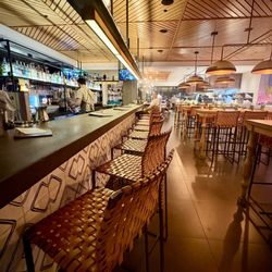 Overview of the bar area