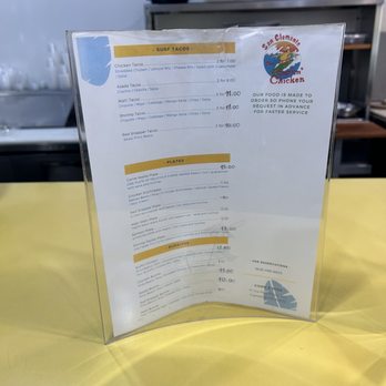 Surfin' Chicken Grill - Plate special menu - Mexican Near Me - San Clemente, California Surfin' Chicken Grill - Plate special menu - Mexican Near Me - San Clemente, California