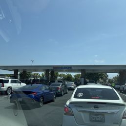 Line on a Saturday afternoon
