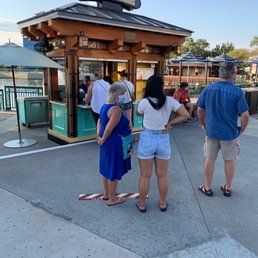 Lines on ground for social distancing for the churros! Lines on ground for social distancing for the churros!