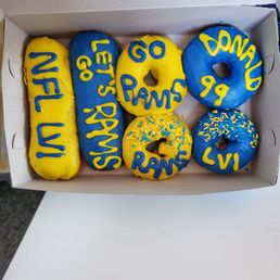 The Donut Palace supports locally....give em love and youll fall in love with variety of donuts, pastries and cinnamon rolls The Donut Palace supports locally....give em love and youll fall in love with variety of donuts, pastries and cinnamon rolls