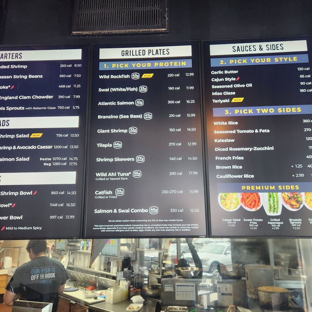 California Fish Grill - Menu As Of July 2025 - Seafood Near Me - Gardena, California