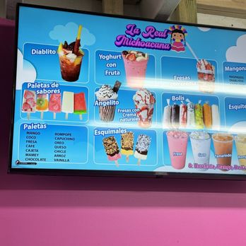 La Real Michoacana - Menu - Ice Cream & Frozen Yogurt Near Me - Louisville, Kentucky La Real Michoacana - Menu - Ice Cream & Frozen Yogurt Near Me - Louisville, Kentucky