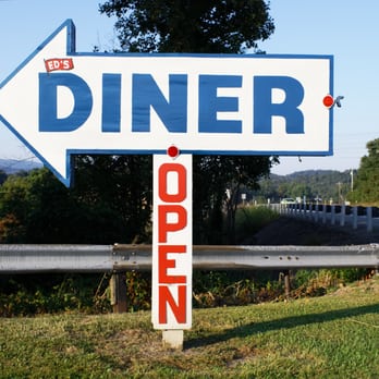 Ed's Diner - a sign pointing to the right - Diners Near Me - Connellsville, Pennsylvania