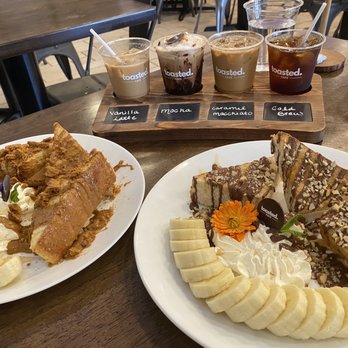 Toasted - Banana Nutella toasted and banana biscoff toasted - Coffee & Tea Near Me - Montrose, California