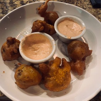 Ruckerjohns A Restaurant & More - Fried mushrooms, I ate half already. Dipping sauce is awesome! - American Near Me - Wilmington, North Carolina Ruckerjohns A Restaurant & More - Fried mushrooms, I ate half already. Dipping sauce is awesome! - American Near Me - Wilmington, North Carolina