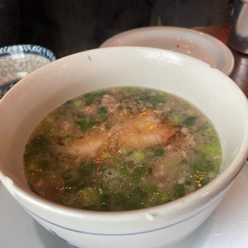 Glai Baan - Kao Tom - soup with ground pork, shrimp, and rice - Thai Near Me - Phoenix, Arizona